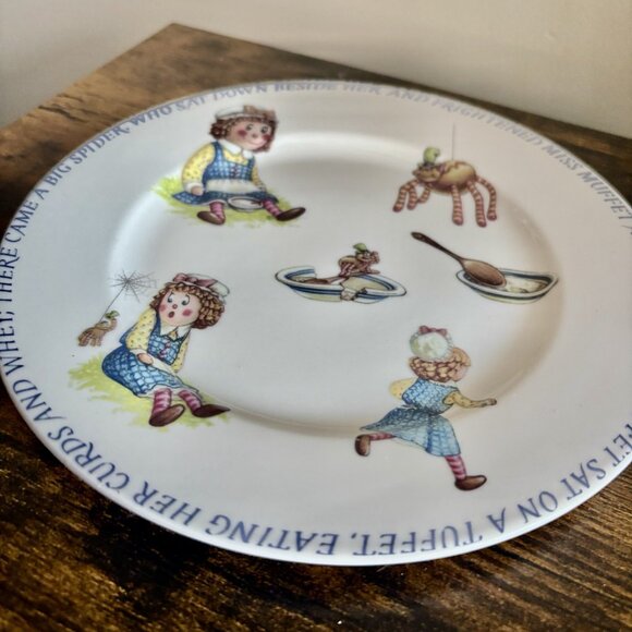 Queen’s| Vintage ‘Little Miss Muffet’ Fine China Children's Luncheon Plate India - Picture 3 of 5